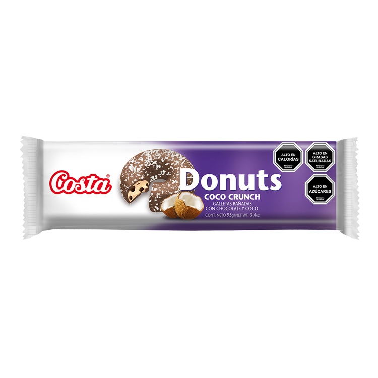 Galleta Donuts Coco Crunch Costa ( 4 x 100 G ) 1