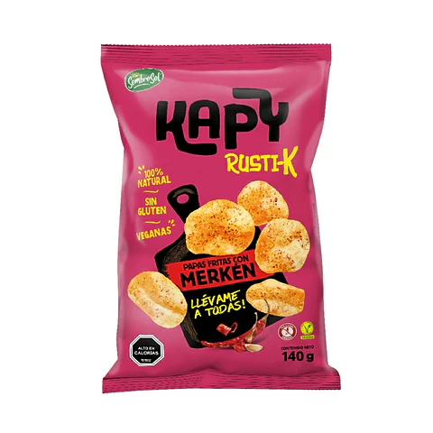 Papas Fritas Kapy Rustik Merkén Sembrasol ( 2 x 140 G )