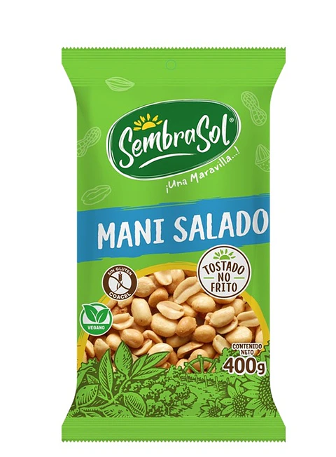 Maní Salado Sembrasol ( 2 x 400 G )