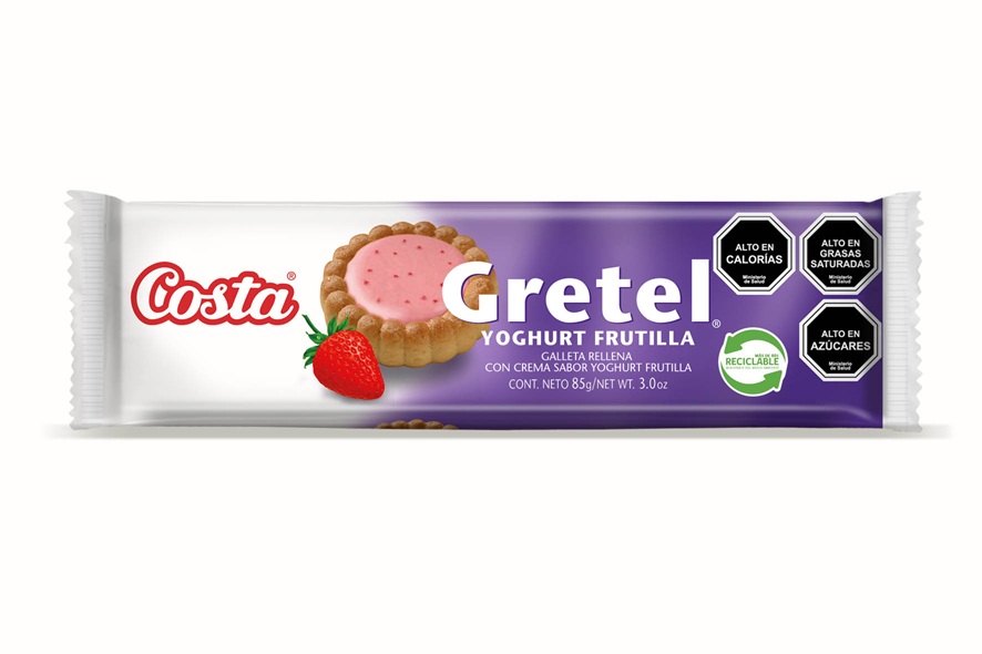 Galleta Gretel Yoghurt Frutilla Costa ( 4 x 85 G ) 1