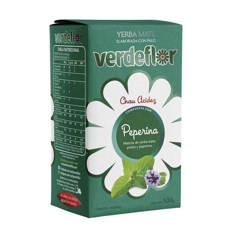 Yerba Mate Verdeflor Peperina ( 3 x 500 G ) 1