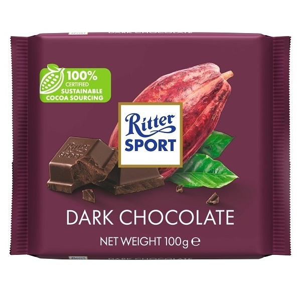 Chocolate Ritter Sport 50% Cacao ( 2 x 100 G ) 1