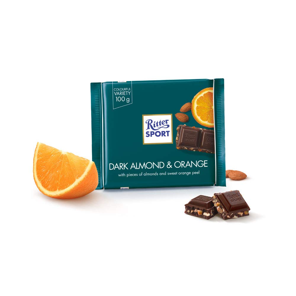 Chocolates Ritter Sport Semi Amargo con Almendras ( 2 x 100 G ) 1