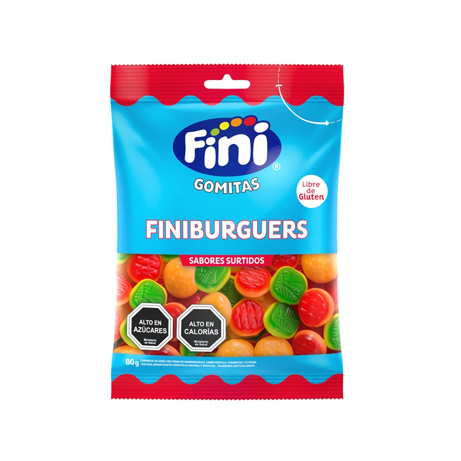 Gomitas Fini Hamburguesas ( 12 x 80 G ) 1