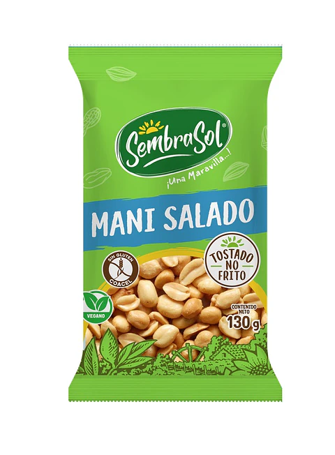 Maní Salado Sembrasol ( 5 x 130 G )