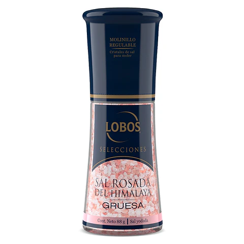 Salero Sal Rosada del Himalaya con Molinillo Lobos ( 88 G )