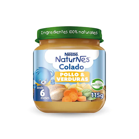 Colados Nestlé Pollo Verduras ( 6 x 115 G )