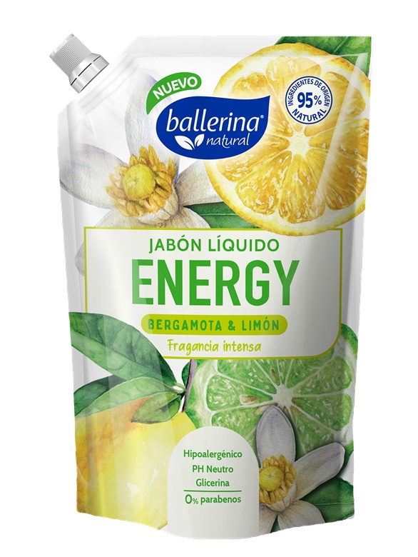 Jabón Ballerina Doypack Energy ( 2 x 750 ML ) 1