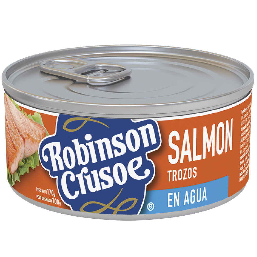 Salmón al Agua Robinson Crusoe ( 3 x 170 G ) 1