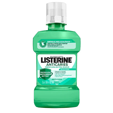 Enjuague Bucal Listerine Anticaries sin Alcohol ( 3 x 180 ML )