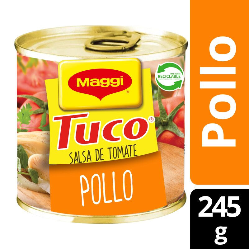 Salsa de Tomates Tuco Pollo ( 4 x 245 G ) 1