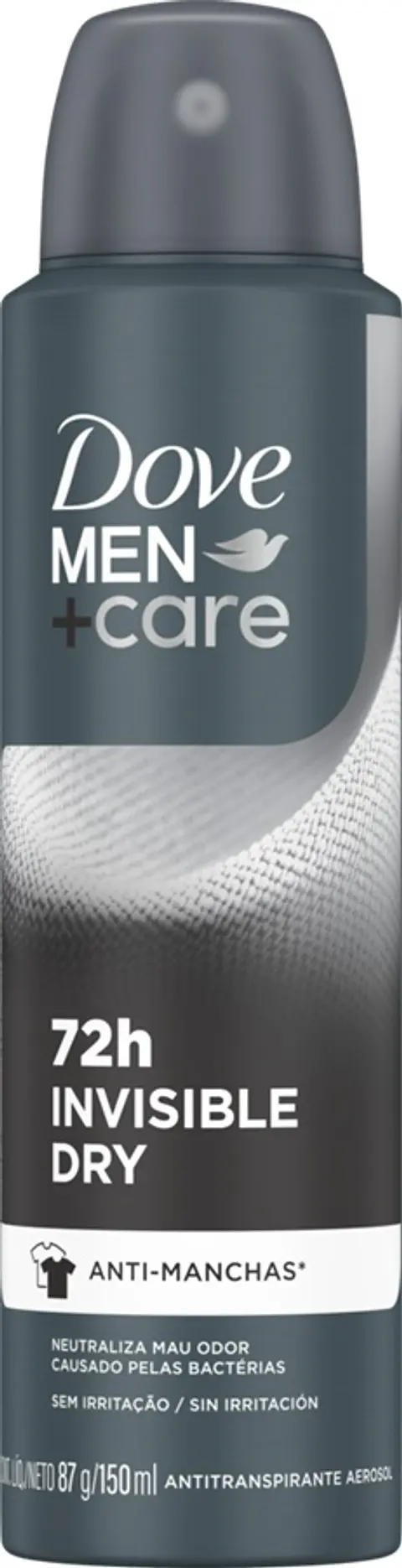 Desodorante Antitranspirante Aerosol Dove Men Invisible Dry ( 3 x 150 ML )