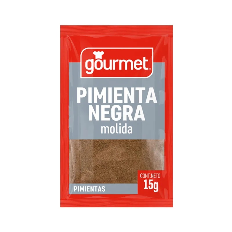 Pimienta Negra Molida Gourmet ( 5 x 15 G ) 1