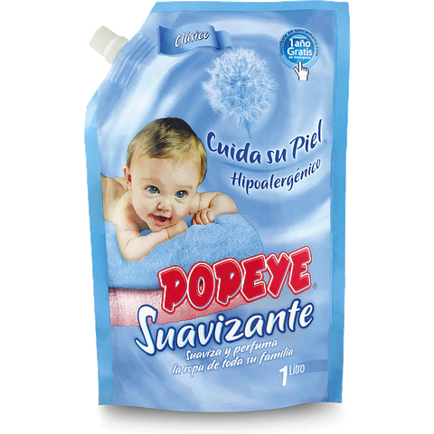Suavizante Hipoalergénico Doypack Popeye ( 3 x 1 LT )