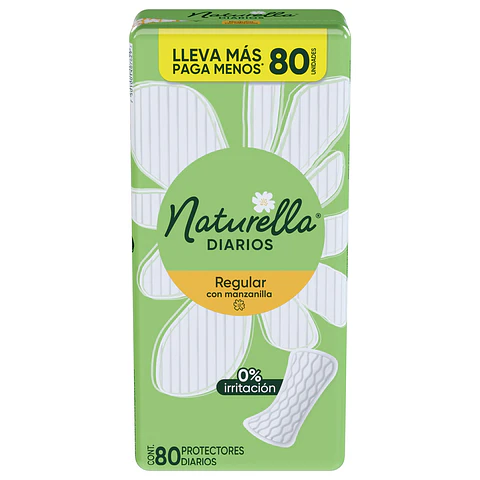 Protectores Diarios Naturella Regulares ( 3 x 80 UD )