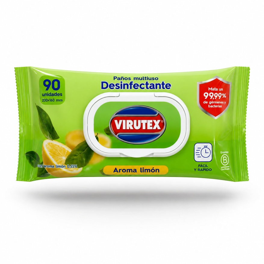 Toallitas Desinfectantes Multiuso Virutex ( 2 x 90 UD ) 1