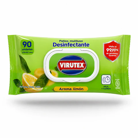 Toallitas Desinfectantes Multiuso Virutex ( 2 x 90 UD )