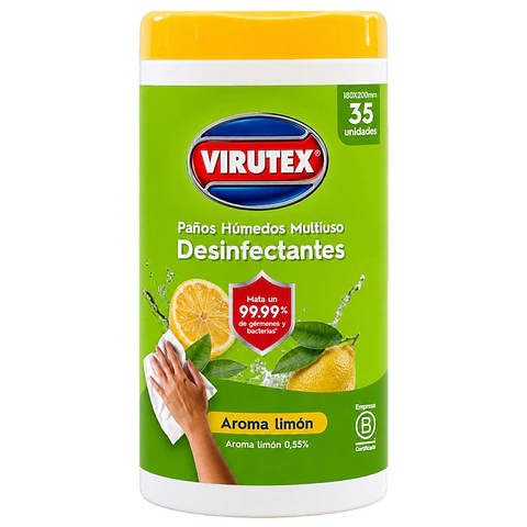 Toallitas Desinfectantes Multiuso Virutex ( 3 x 35 UD )