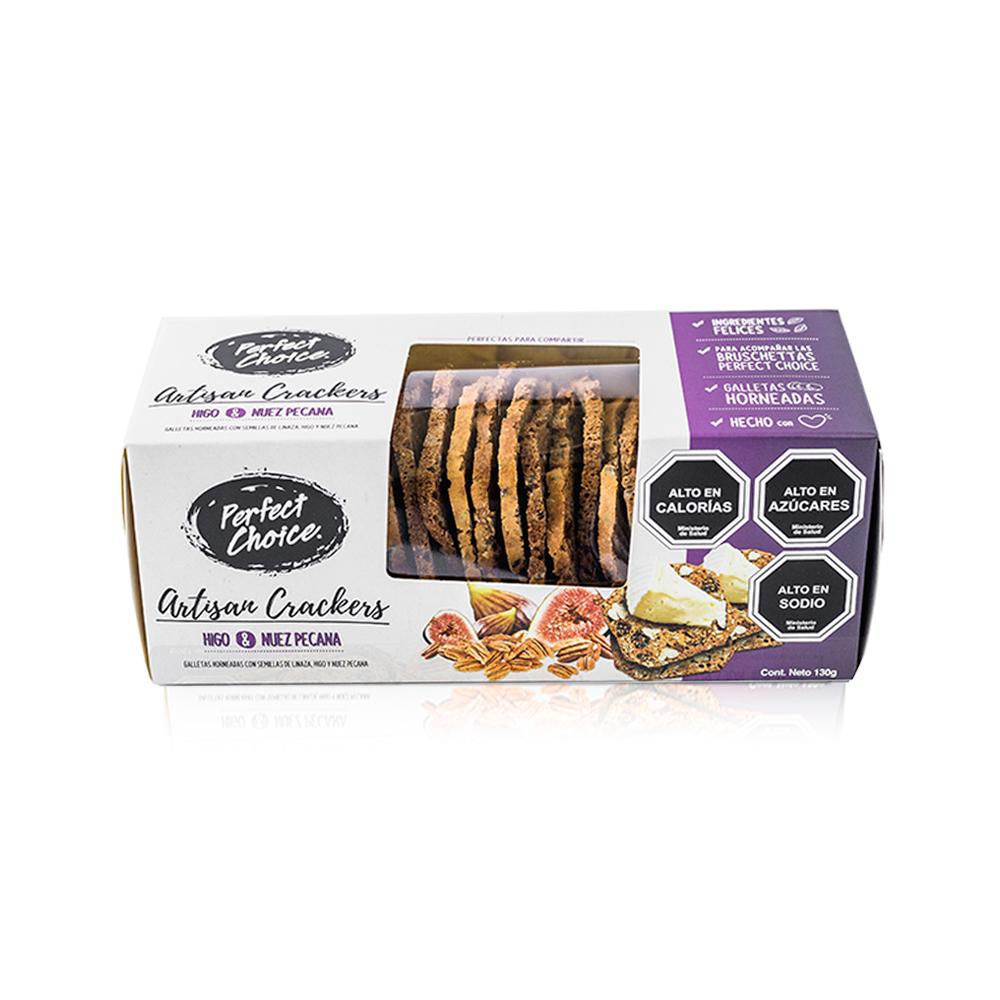 Tostadas Artisan Crackers Perfect Choice Higo y Nuez Pecana ( 130 G ) 1