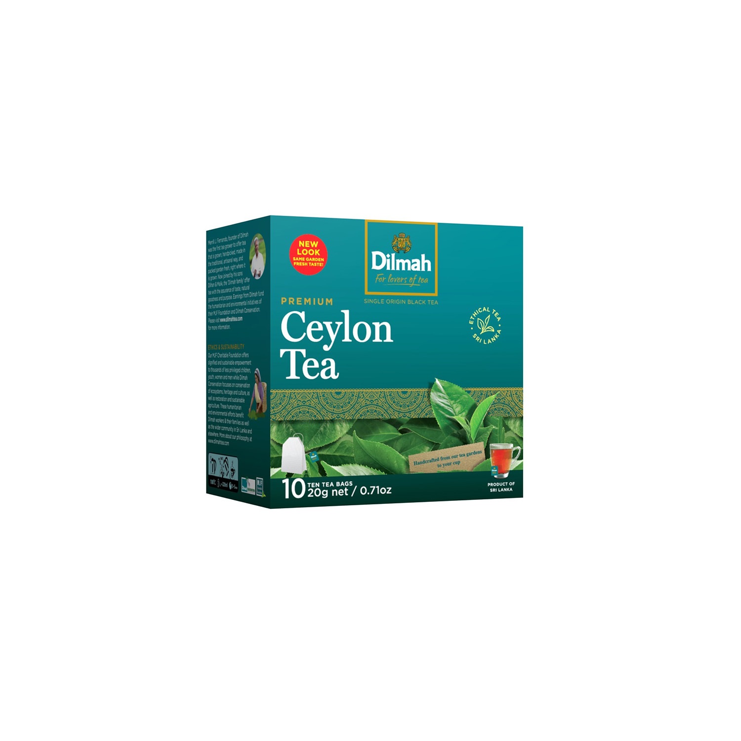 100 Bolsitas Te Negro Ceylon Pure Premium Dilmah