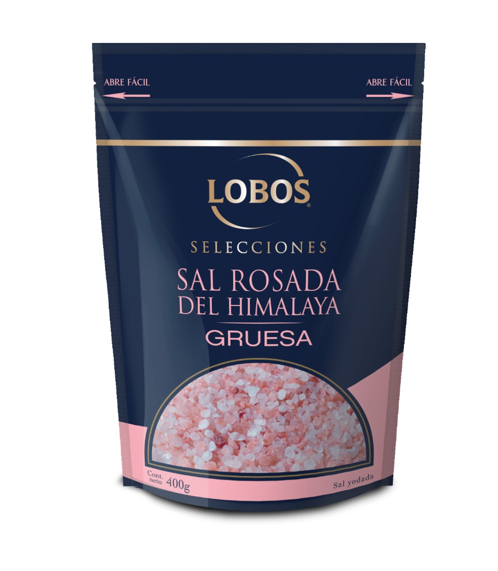 Sal Gruesa Rosada del Himalaya Doypack ( 2 x 400 G ) 1