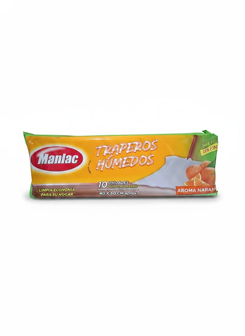 Trapero Húmedo Manlac Naranja ( 3 UD )