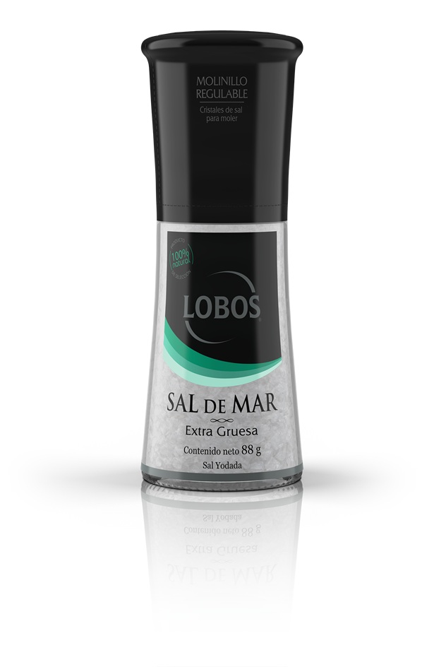 Salero Sal de Mar con Molinillo Lobos ( 88 G ) 1