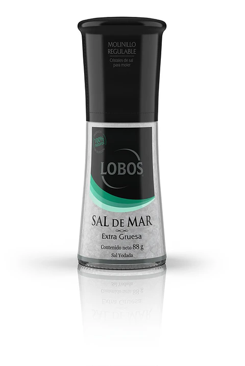 Salero Sal de Mar con Molinillo Lobos ( 88 G )
