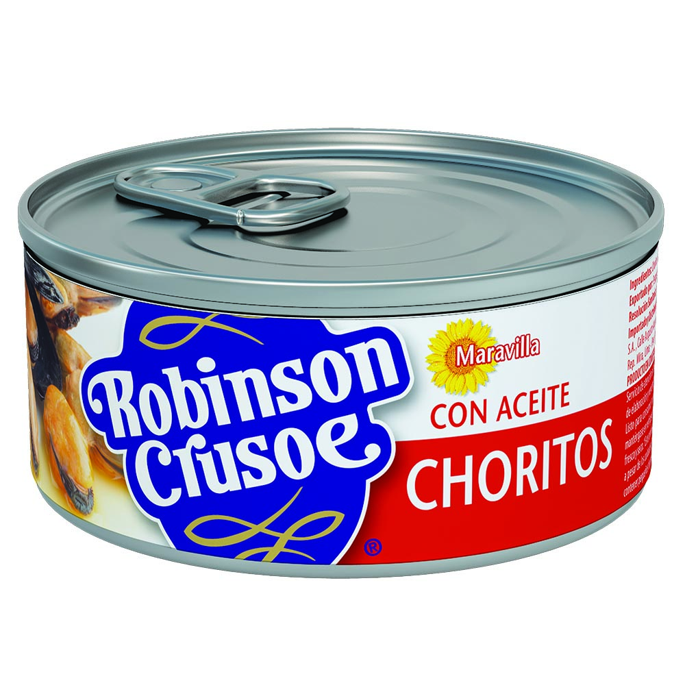 Choritos en Aceite Robinson Crusoe ( 3 x 190 G ) 1
