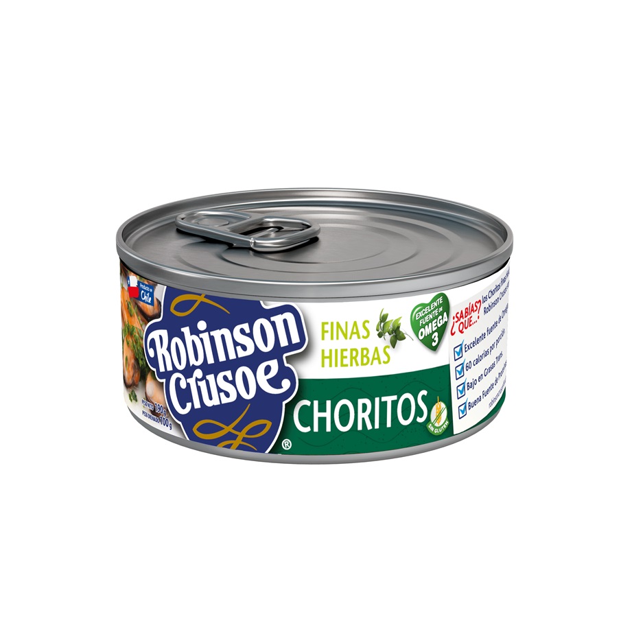 Choritos Finas Hierbas Robinson Crusoe ( 3 x 190 G ) 1