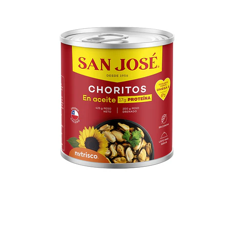 Choritos San José Aceite ( 3 x 425G )