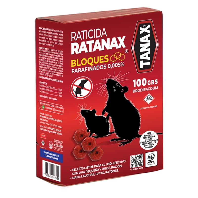 Raticida Bloque Ratanax ( 2 x 100 G ) 1