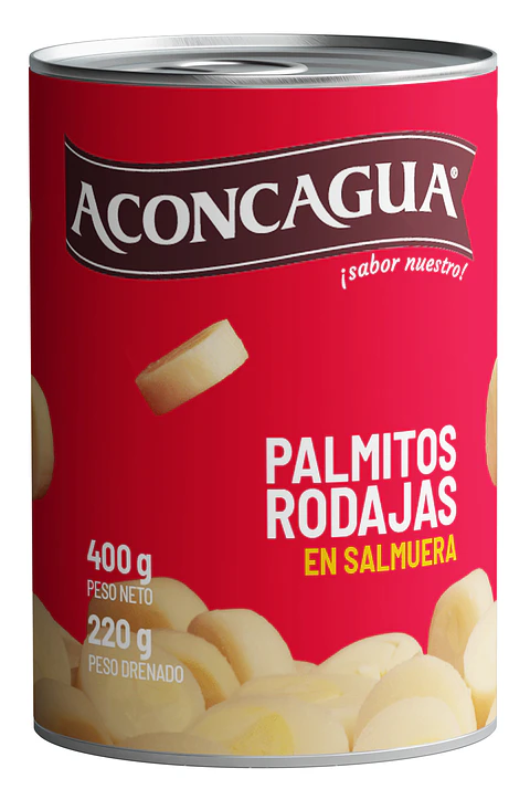 Palmitos Rodajas Aconcagua ( 3 x 400 G )
