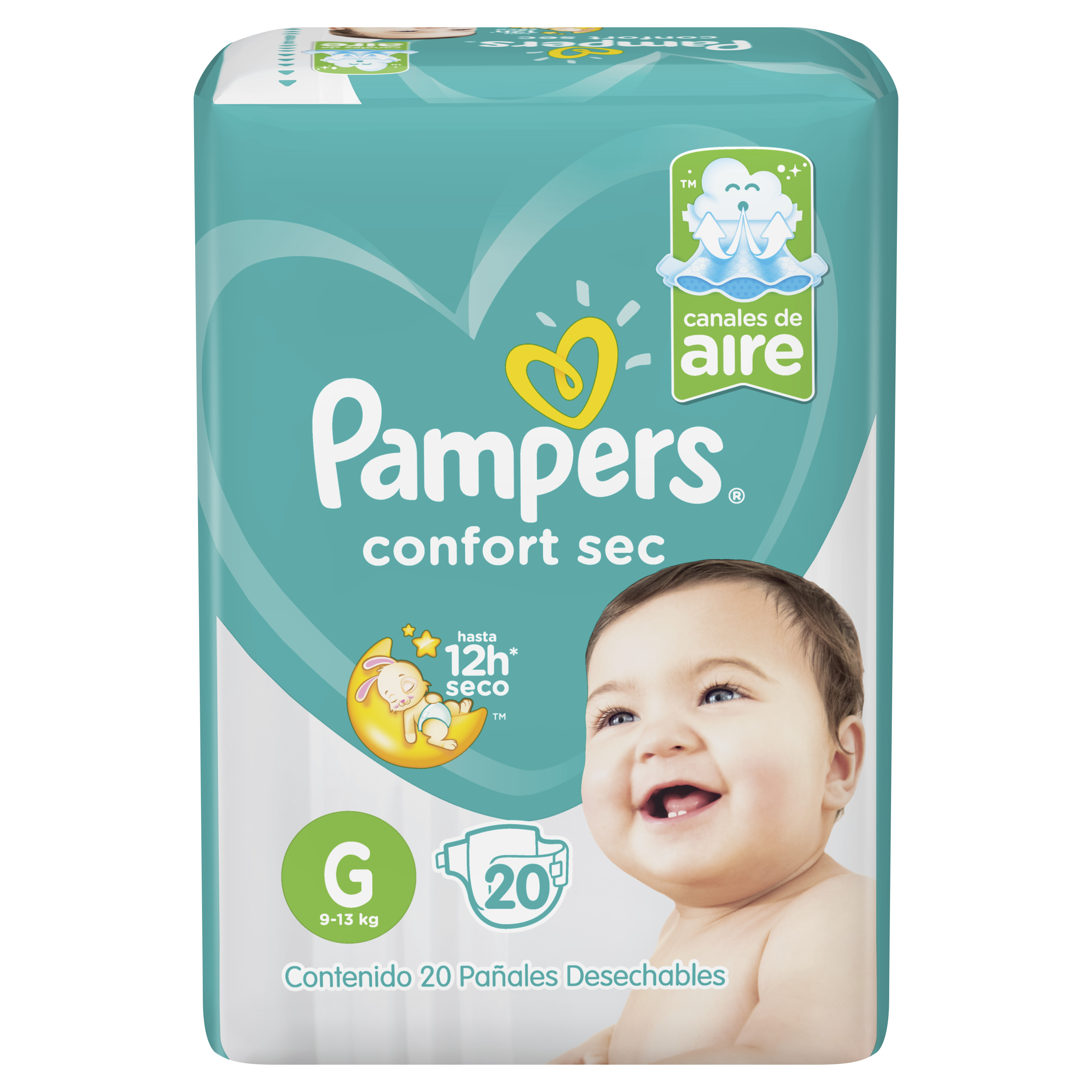 Pañal Pampers Confort Sec G ( 40 Pañales ) 1