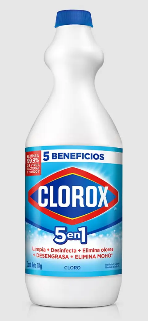 Cloro Líquido Tradicional Clorox ( 3 x 1 KG )