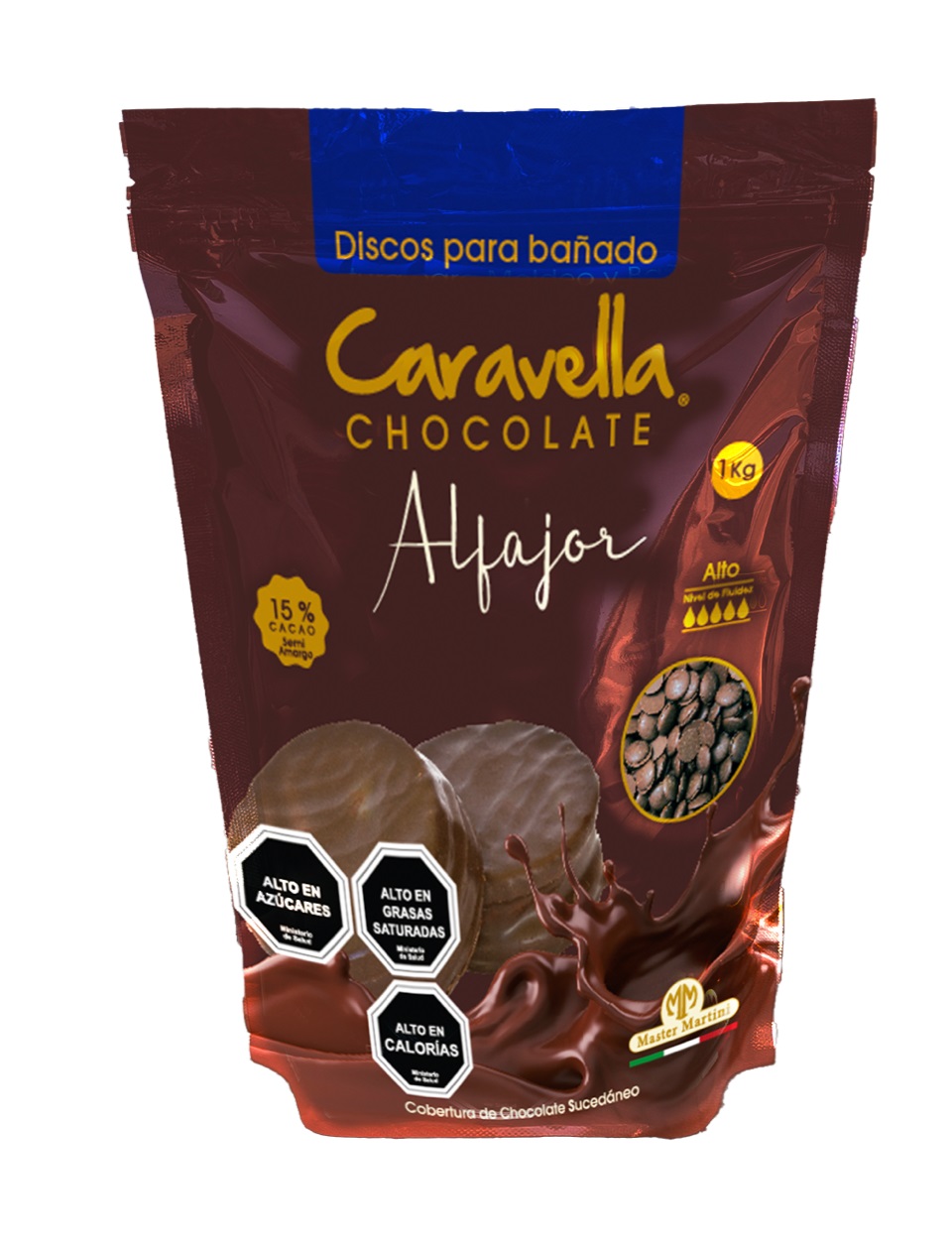 Cobertura de Chocolate Caravella Alfajor ( 1 KG ) 1