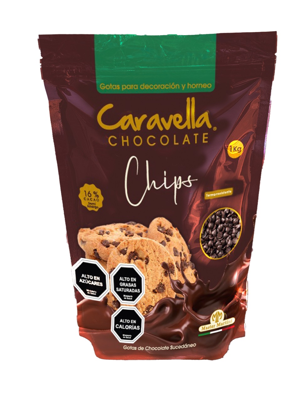 Cobertura de Chocolate Caravella Chips ( 1 KG ) 1