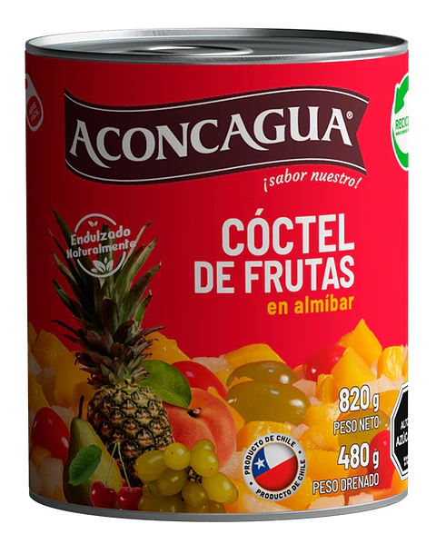 Cóctel de Frutas Aconcagua ( 3 x 820 G )