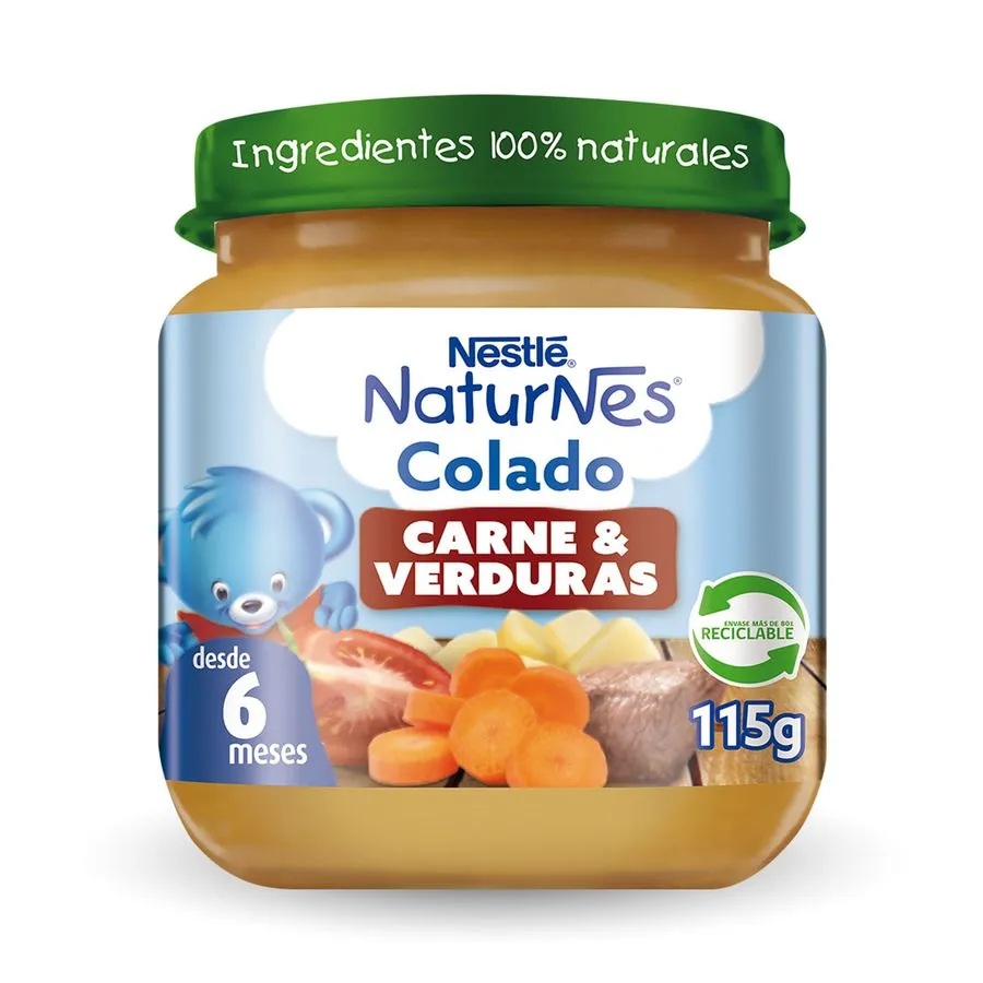 Colados Nestlé Carne Verduras ( 6 x 115 G ) 1