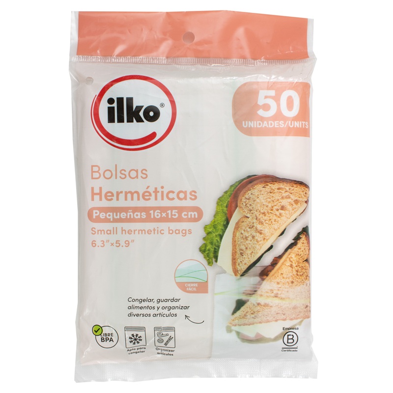 Bolsas Herméticas Pequeñas 16x15 CM Ilko ( 50 UD ) 1