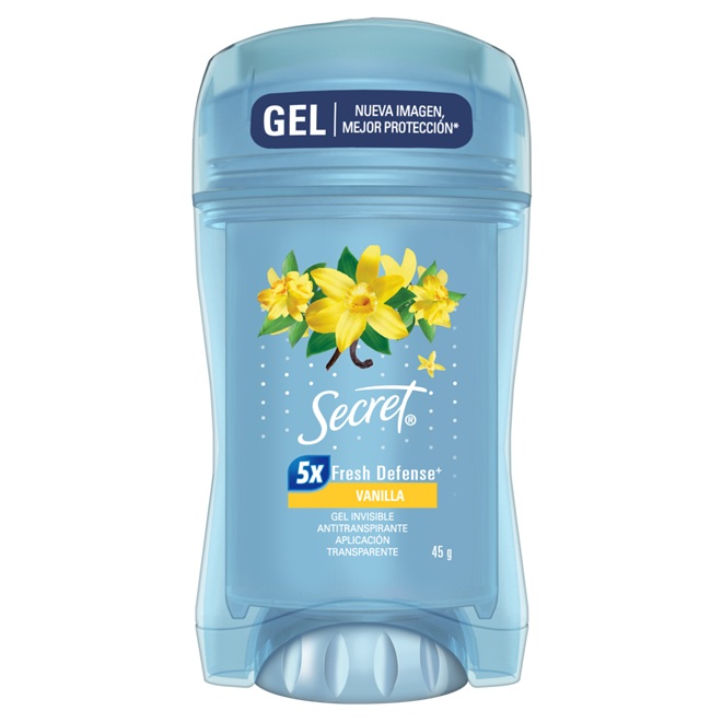 Desodorante Antitranspirante en Gel Secret Vainilla ( 3 x 45 G ) 1