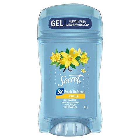 Desodorante Antitranspirante en Gel Secret Vainilla ( 3 x 45 G )