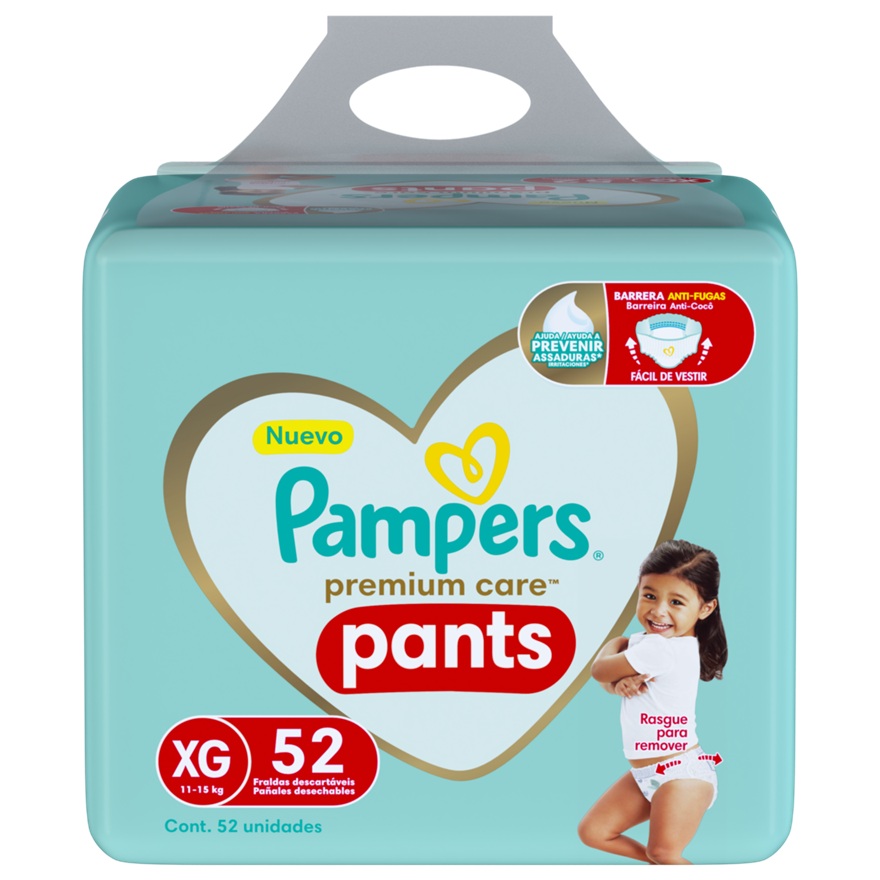 Pañal Pampers Premium Care Pants XG ( 52 Pañales ) 1