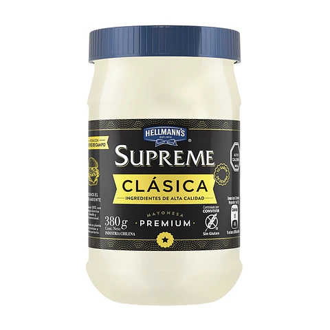 Mayonesa Hellmanns Supreme Clásica ( 3 x 380 G )