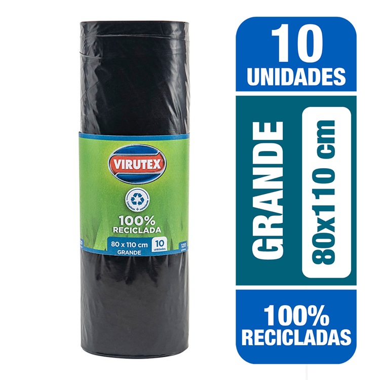 Bolsas de Basura Biorollo Virutex 80 x 110 CM ( 1 Rollo ) 1