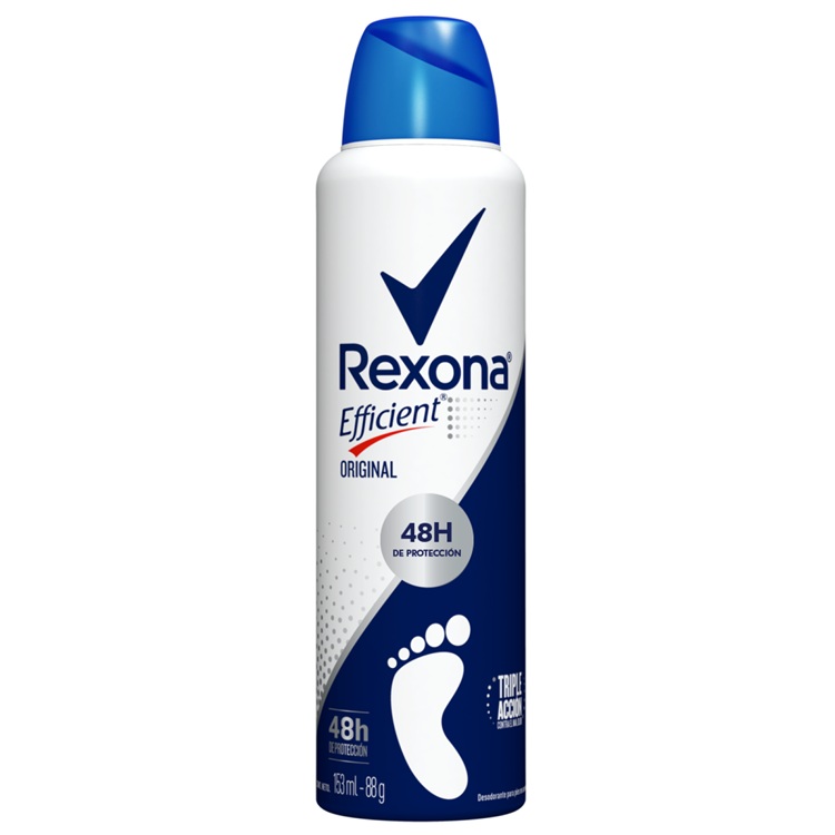 Desodorante Aerosol para Pies Rexona Efficient Original ( 3 x 153 ML ) 1