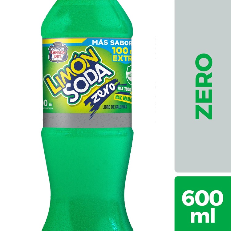 Bebida Limón Soda Zero ( 12 x 600 ML )  1