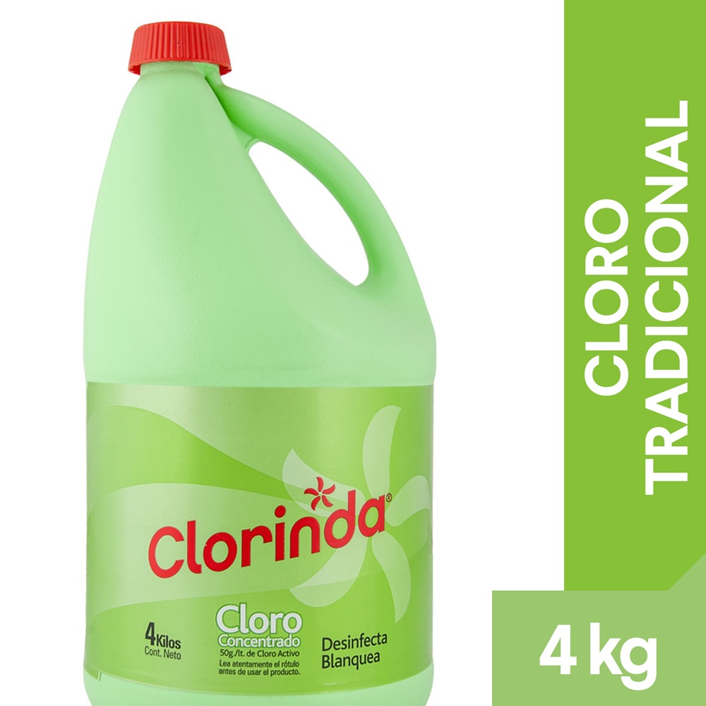 Cloro Líquido Tradicional Clorinda ( 4 KG ) 1