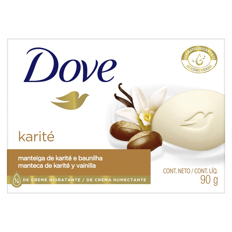 Jabón en Barra Dove Karité ( 4 x 90 G )  1