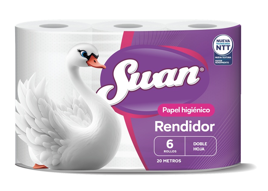 Papel Higiénico Swan Rendidor 20 Metros ( 8 x 6 Rollos ) 1